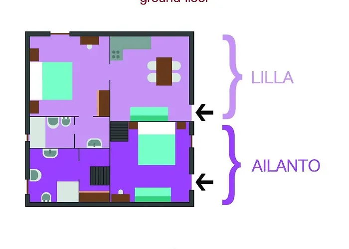 With Big Garden Apartman